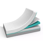 Colchón para cuna y cama infantil: Hipoalergénico, cubierta impermeable, espuma viscoelástica, lados firme/suave
