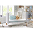 Colchón para cuna y cama infantil: Hipoalergénico, cubierta impermeable, espuma viscoelástica, lados firme/suave