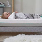 Colchón para cuna y cama infantil: Hipoalergénico, cubierta impermeable, espuma viscoelástica, lados firme/suave