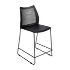 Flash Furniture HERCULES Stackable Counter Stool with Air-Vent Back and Powder Coated Sled Base