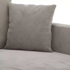 Sillón decorativo tapizado para sala de estar con reposabrazos, terciopelo gris claro, 23.6"