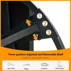 Zapatero con 2 puertas abatibles y cajones, organizador de zapatos de ratán natural con patas de metal y estante ajustable, independiente para recibidor