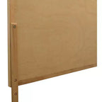 Espejo decorativo montado con marco de madera maciza natural de 40", 40x60 pulgadas