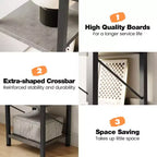 Estantería Estrecha de 6 Niveles, Estantería Alta y Delgada, Estante Esquinero Rústico, Industrial, para Dormitorio, Sala de Estar, Oficina