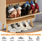 Zapatero con cajones - Organizador ventilado y resistente al olor para 15-20 pares de zapatos, con sistema antivuelco