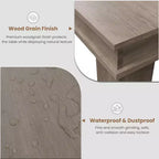 Mesa de comedor rústica para 6-8 personas, mesa de cocina rectangular de madera de 180 cm de ancho con estructura robusta y acabado de madera rústica para cenas, comedor