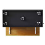 Isla de cocina de 48" con tablero abatible, toma de corriente, estante de almacenamiento interno, 2 cajones, carro con ruedas con 5 ruedas y 5 estantes laterales abiertos