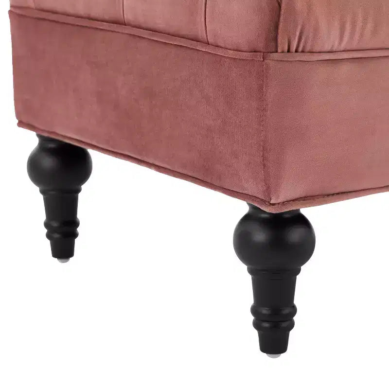 Banco tapizado moderno de terciopelo con capitoné y 2 almohadas desmontables, 152 cm de ancho