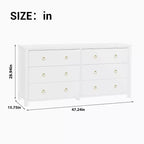 Cómoda para dormitorio con 6 cajones, cómoda de madera ancha, negra