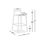 Taburetes de bar de altura de mostrador de madera de fresno rubio natural para comedores, minimalistas de respaldo bajo sin reposabrazos
