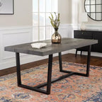 Mesa de comedor de madera de pino rústica de 72 pulgadas, estilo rústico, capacidad para 6-8 personas