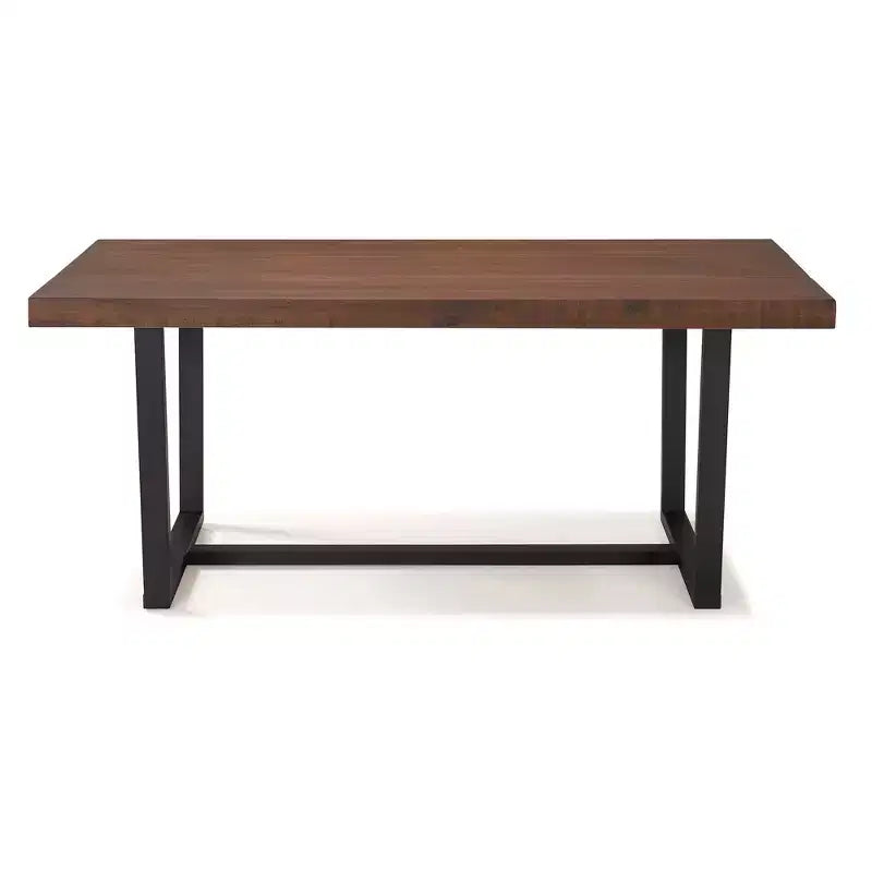 Mesa de comedor de madera de pino rústica de 72 pulgadas, estilo rústico, capacidad para 6-8 personas