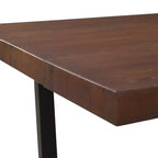 Mesa de comedor de madera de pino rústica de 72 pulgadas, estilo rústico, capacidad para 6-8 personas