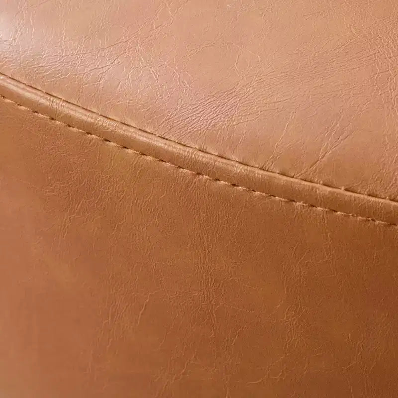 4.5 Mesa de centro otomana redonda, reposapiés tapizado en tela chenilla, mesa auxiliar moderna con patas de metal y pies ajustables para sala de estar
