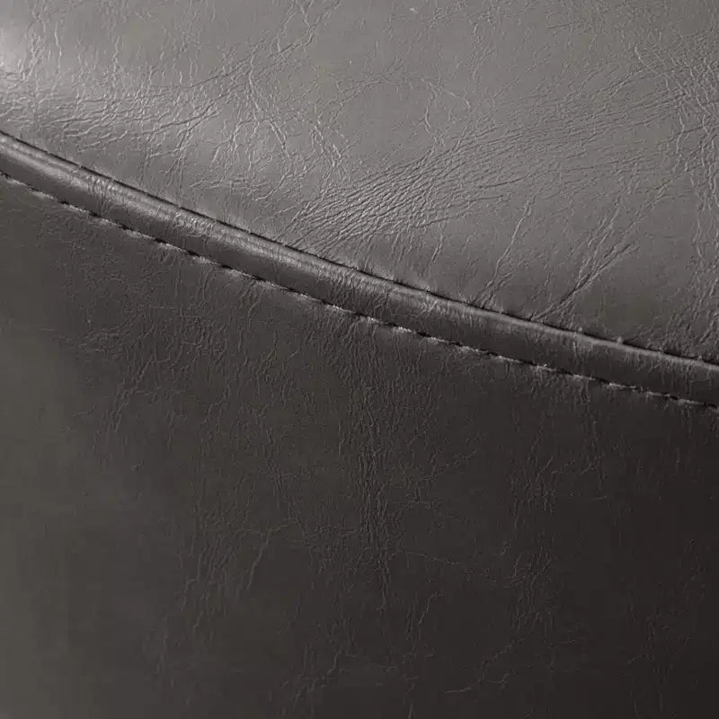 4.5 Mesa de centro otomana redonda, reposapiés tapizado en tela chenilla, mesa auxiliar moderna con patas de metal y pies ajustables para sala de estar