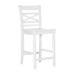 24.25" Bristol X Back Counter Height Barstool White - Powell Company