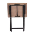 Mesa auxiliar plegable de madera para TV, color negro