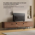 Mueble para TV Mid-Century Modern de 70.87", Centro de Entretenimiento Color Nogal para Sala y Dormitorio